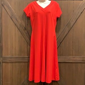 casual chic Talbots v neck short sleeve dress, MP